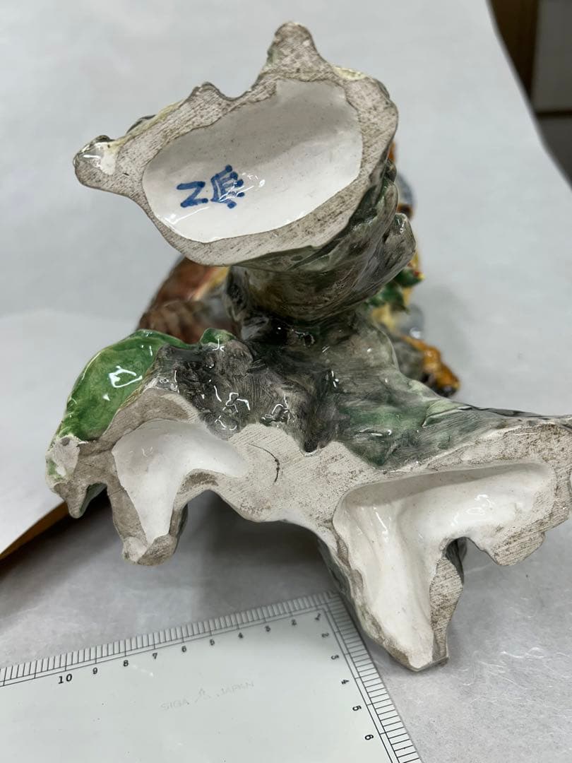 オウム　置き物　イタリア製　オブジェ　コレクション 鳥