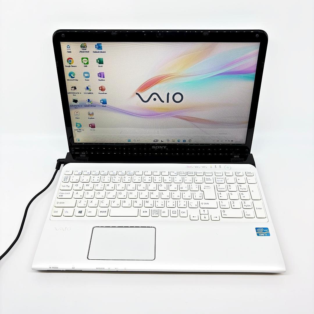 VAIO ノートパソコン Corei7 オフィス 新品SSD Win11 A12