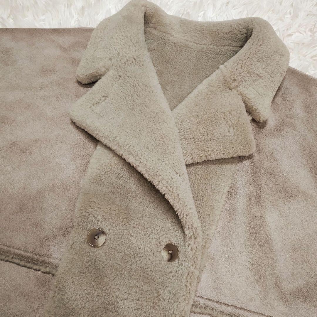 paripari様　AMERI　極美品　ベージュ　ポンチョコート　リバーシブル