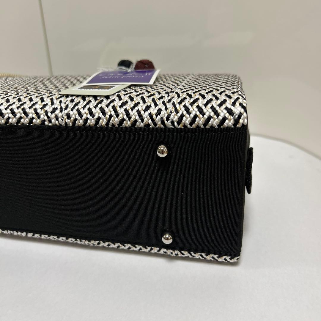 和装バック　利休バッグ　横長の型　小田巻付き　バッグ　組織り　衿秀　和想庵