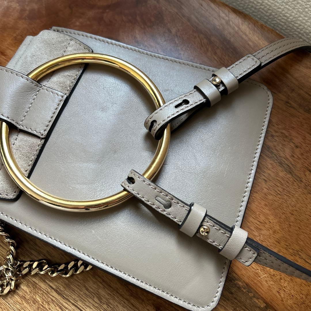 Chloé クロエ　faye フェイ　ショルダーバッグ　グレー