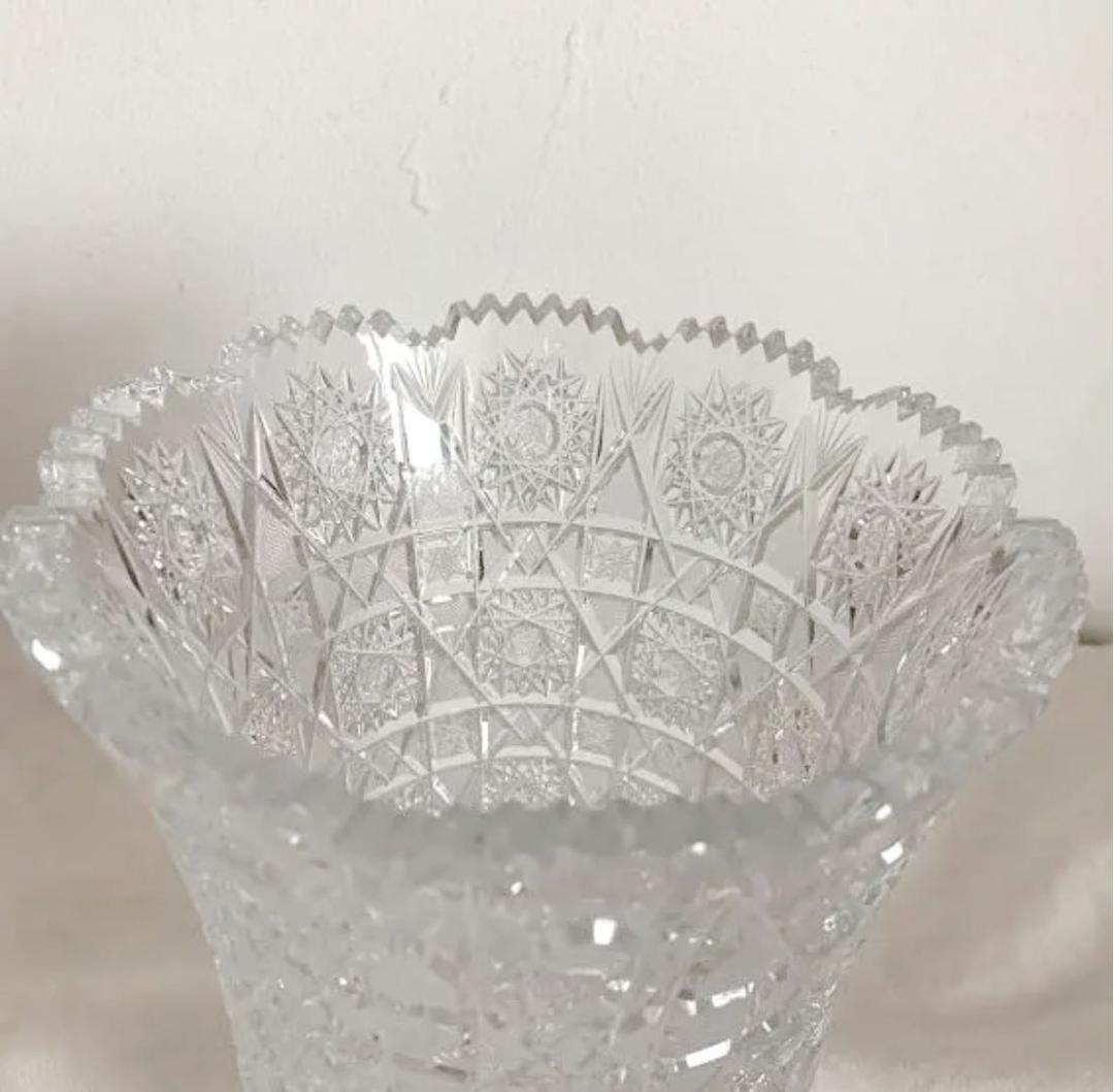 美品✴︎エルベクリスタル ボヘミアンガラス 花瓶 クラッシック
