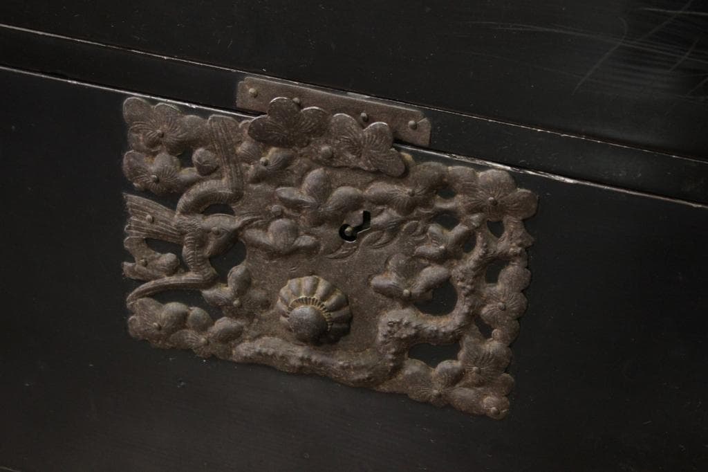 打ち出し金具！庄内箪笥 時代箪笥/チェスト/古道具/古民具/ローボード/収納