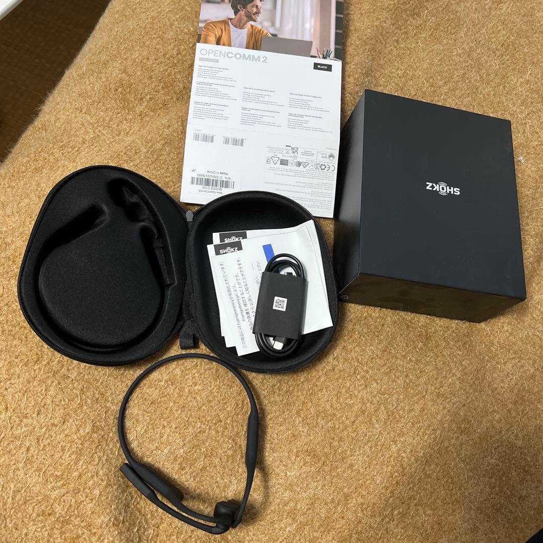 OPENCOMM 2 骨伝導イヤホン ブラック