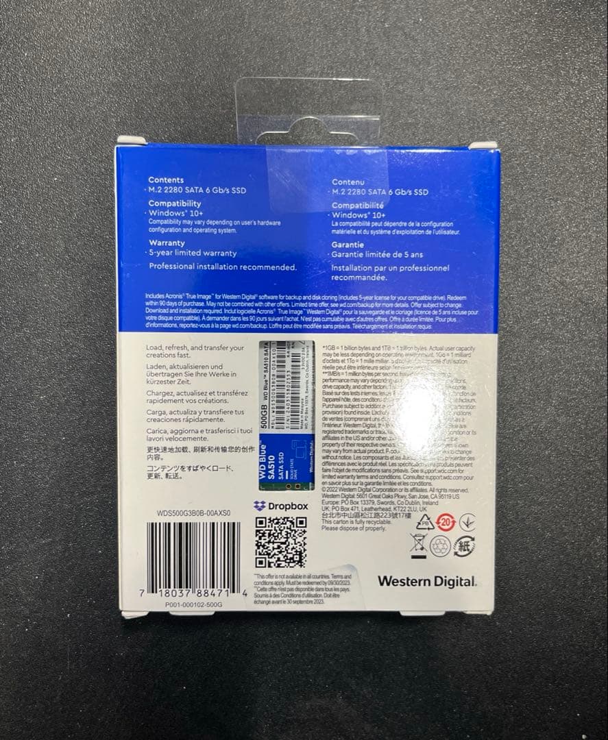 ウェスタンデジタル 内蔵SSD WD Blue WDS500G3B0B