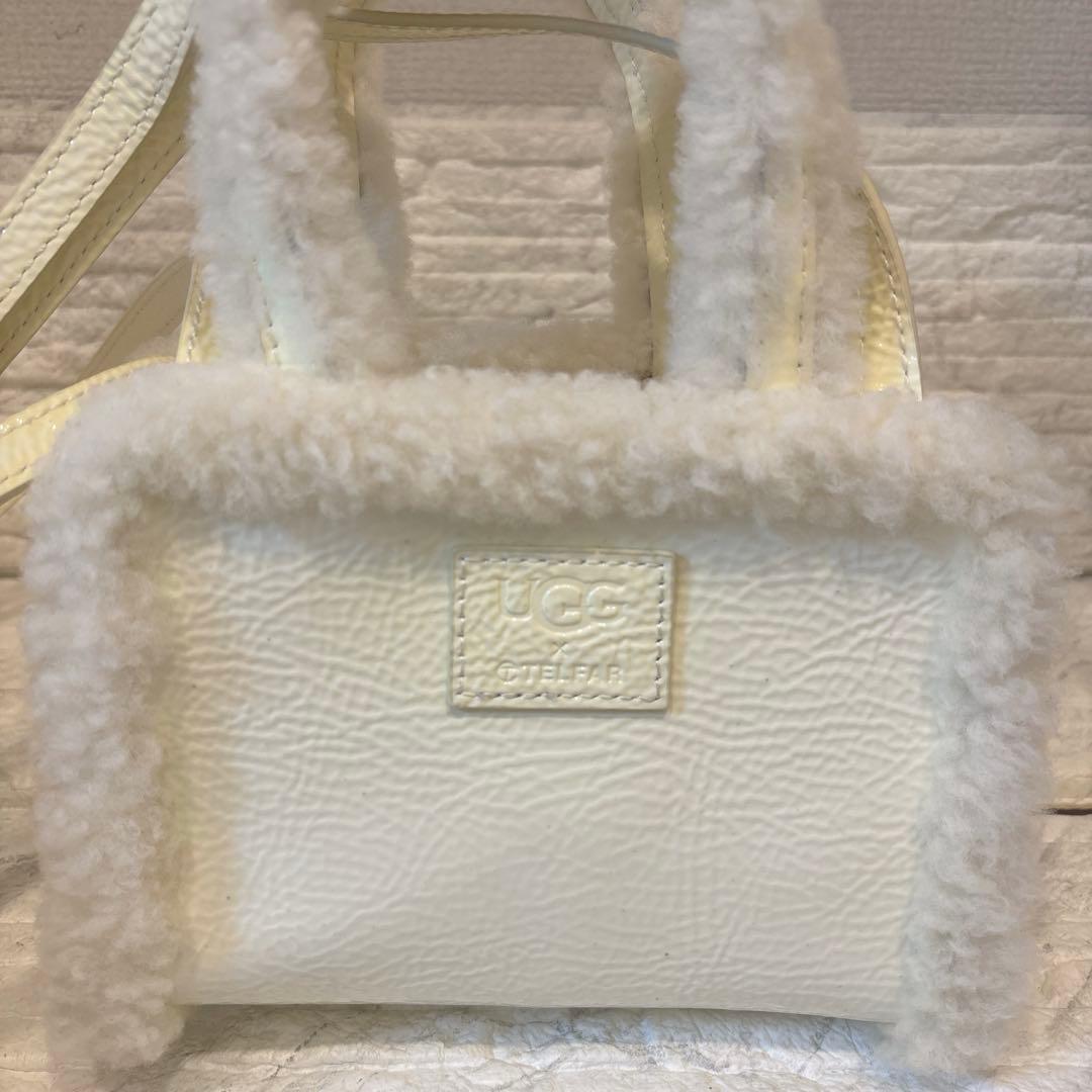 UGG Telfar ホワイト スモールショッパーバッグ　ミニトートバッグ