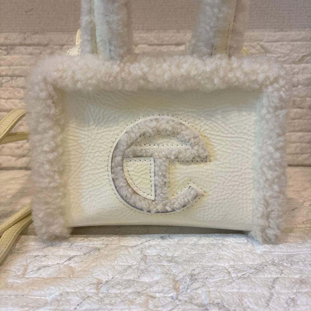 UGG Telfar ホワイト スモールショッパーバッグ　ミニトートバッグ