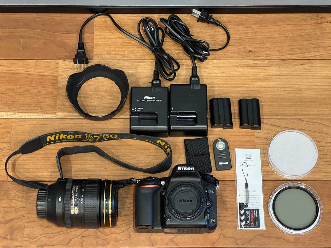 《良品》Nikon D750一眼レフ 24-120mmレンズキット おまけ多数