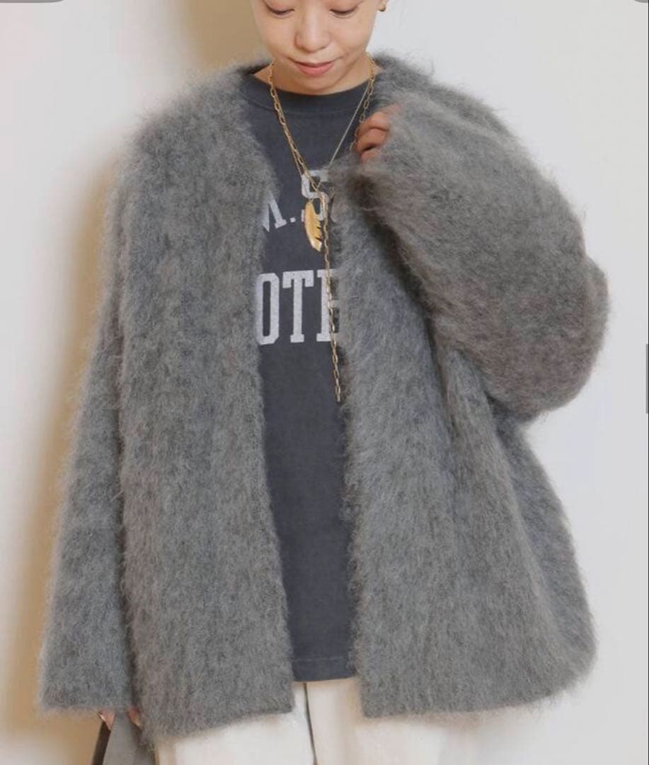 Deuxieme Classe PORTMIX クルーネックカーディガン