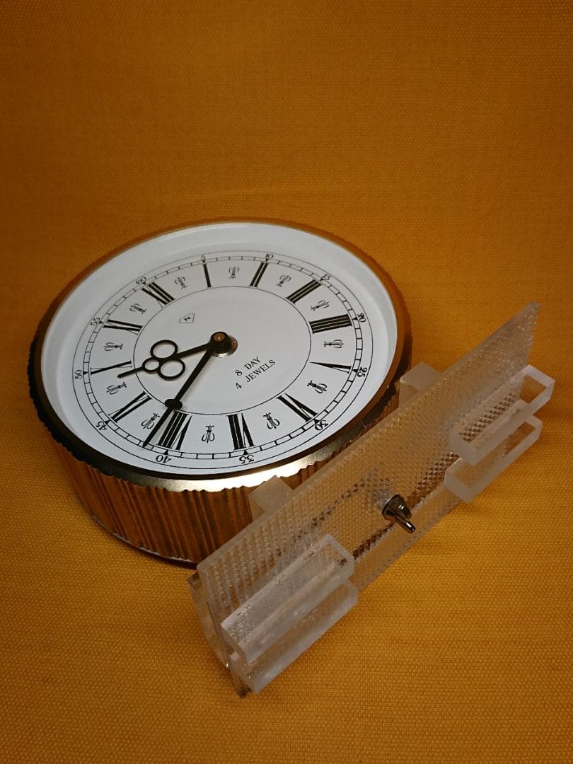 【美品】ニューゲート　機械式　時計　置物　インテリア　工芸品　美術品　A2854