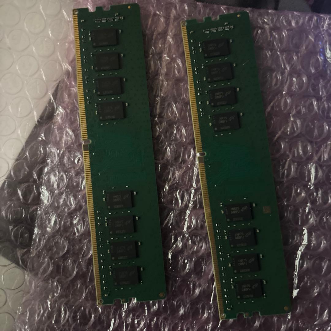 リ*ン様 ジャンク品 crucial メモリ 16gb x2 ddr4