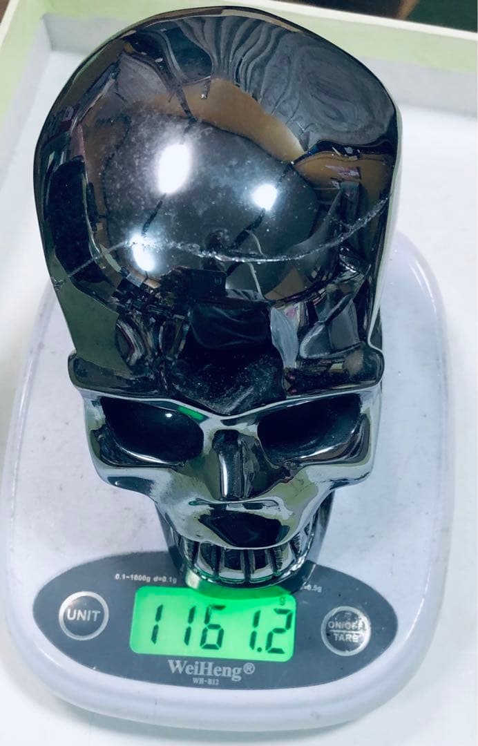 テラヘルツ　ドクロ置物約1.1kg