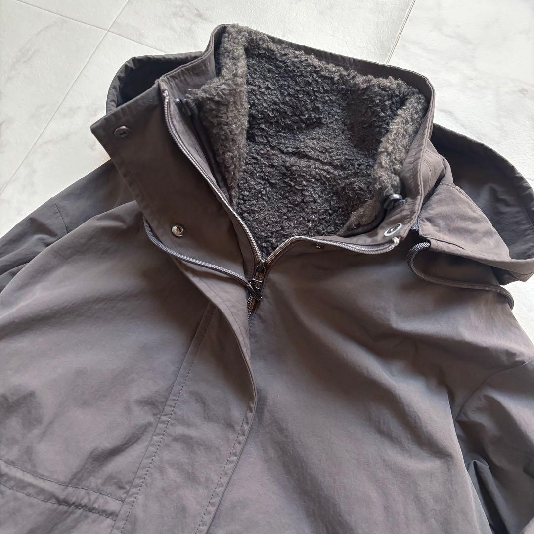 UNTITLED アンタイトル ボアライナー 外せるフード付き モッズコート