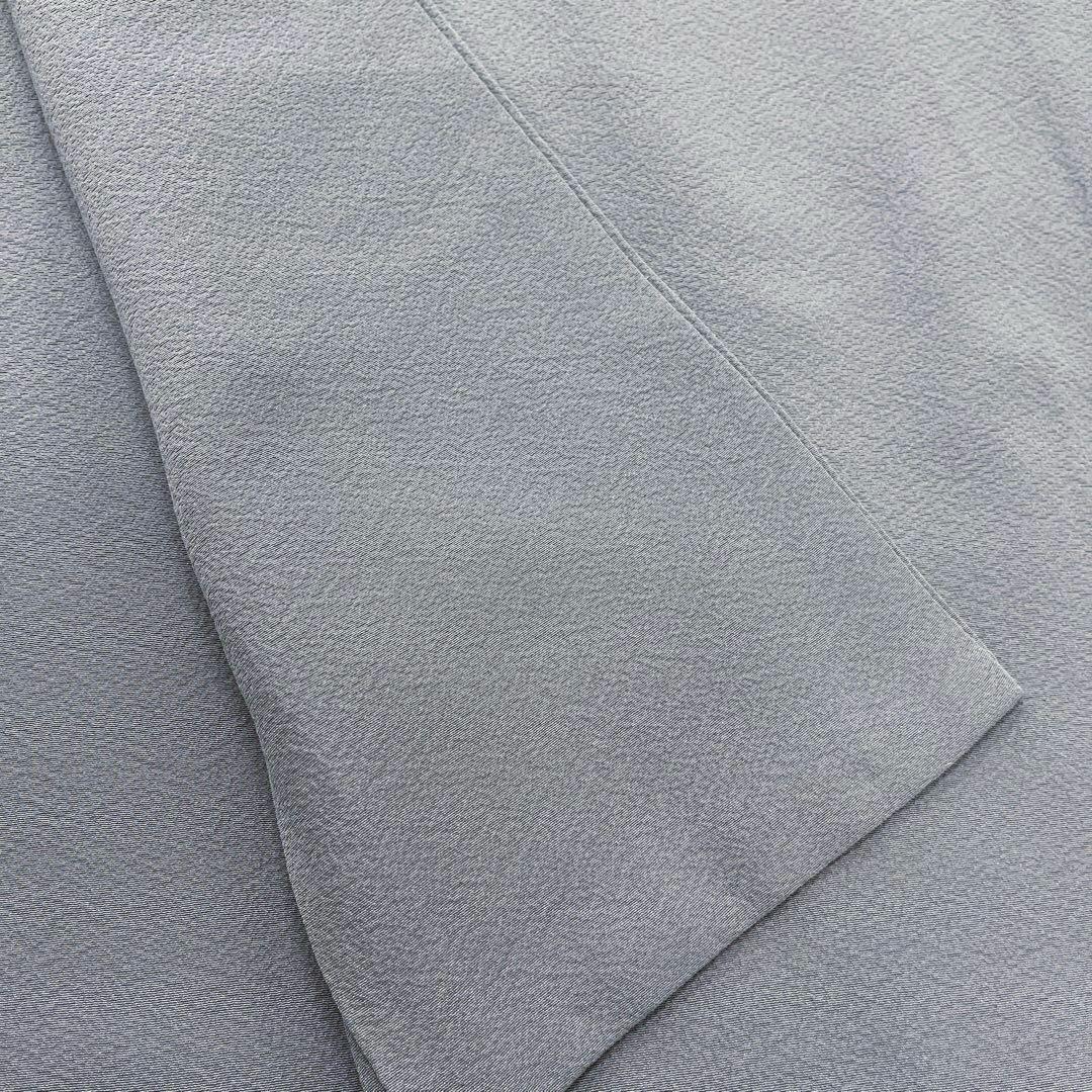 正絹 色無地 淡青紫(未使用品)草木染作家 圓啓【健勝苑】