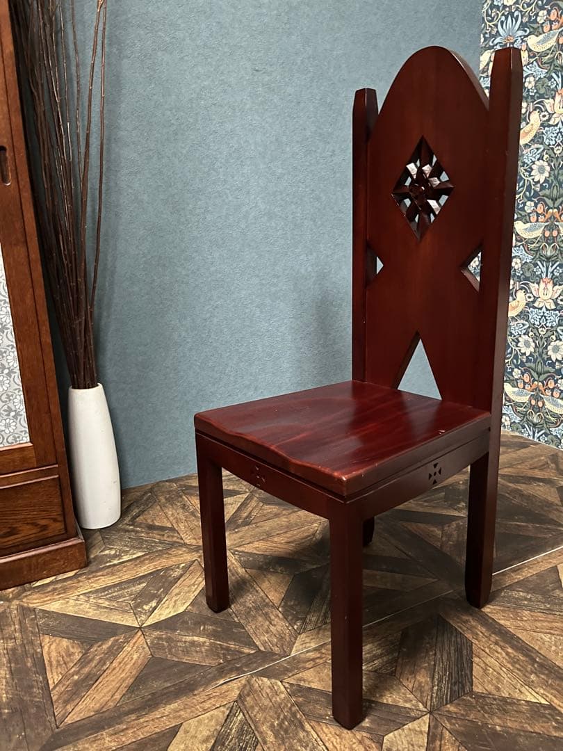 木製 椅子 ③ アンティークチェア インテリア クラシック 木彫