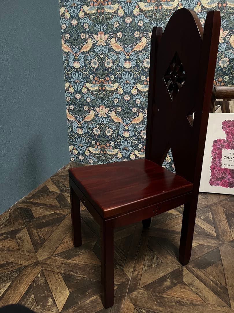 木製 椅子 ③ アンティークチェア インテリア クラシック 木彫