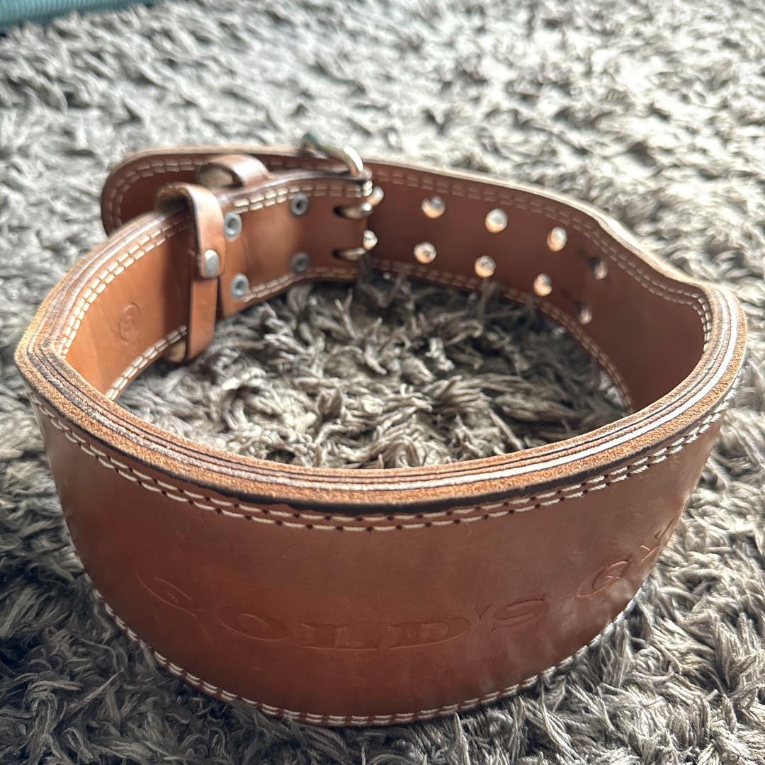 GOLD’S GYM G3324プロレザーベルト S ブラウン トレーニング