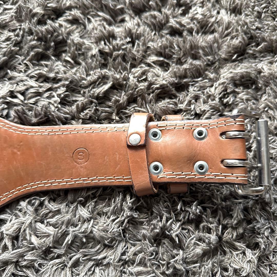 GOLD’S GYM G3324プロレザーベルト S ブラウン トレーニング