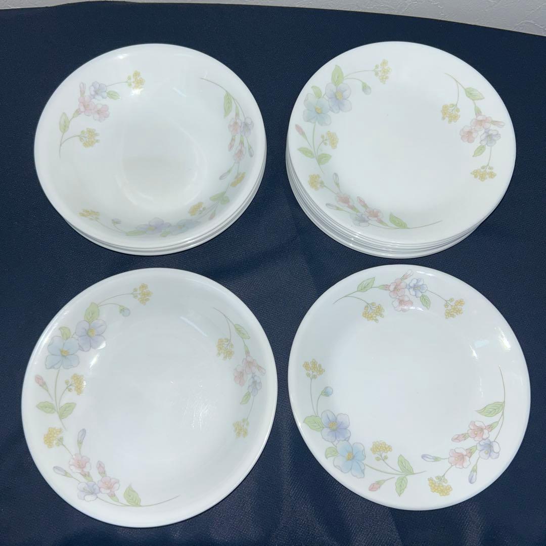 コレール　メイブルー　17cm 平皿　10枚　浅皿　6枚　廃盤