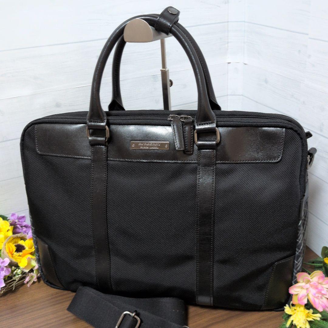 BURBERRY BLACK LABEL　2way ビジネスバッグ　美品