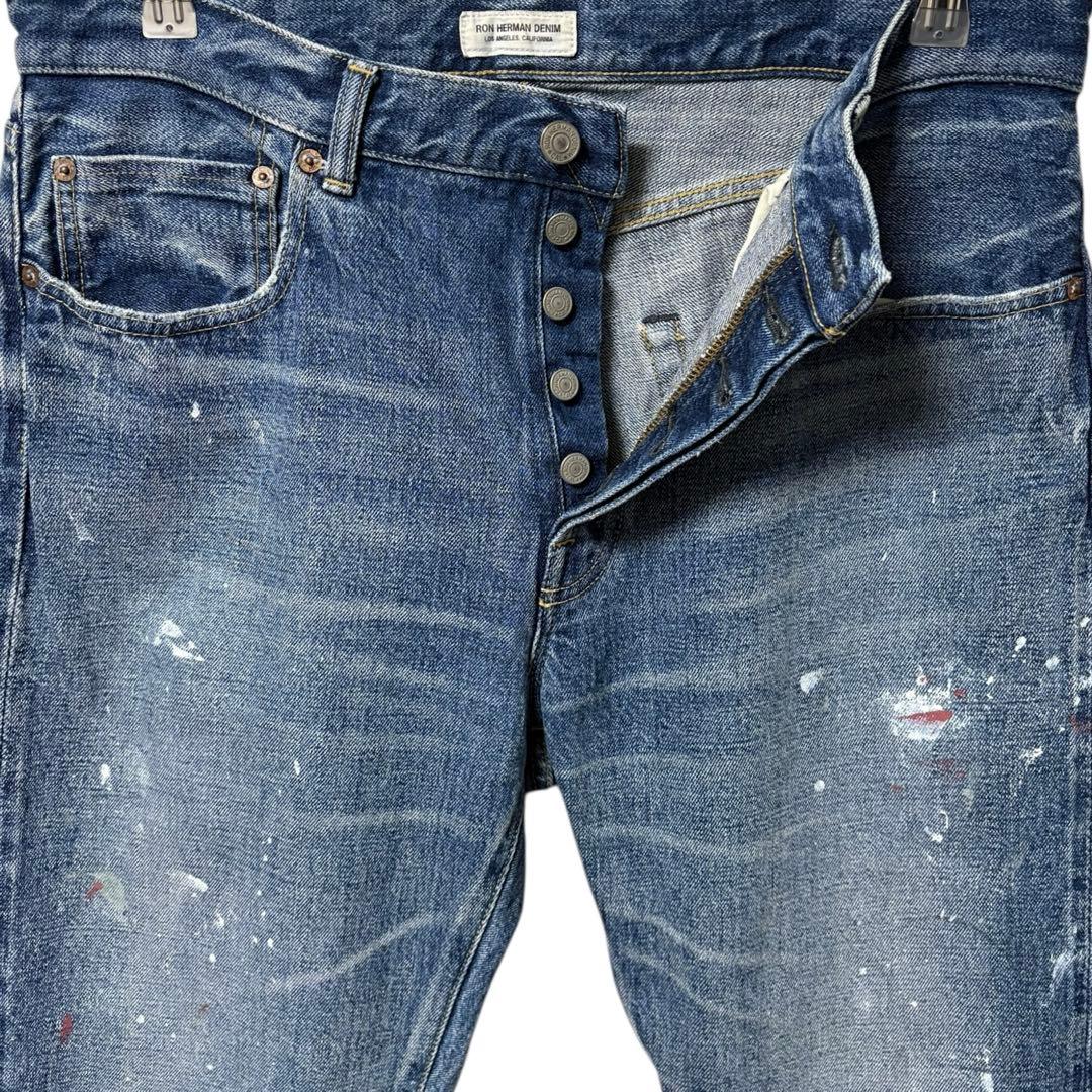 RonHerman ビンテージ加工セルビッチデニム 赤耳 RHCペンキ 日本製