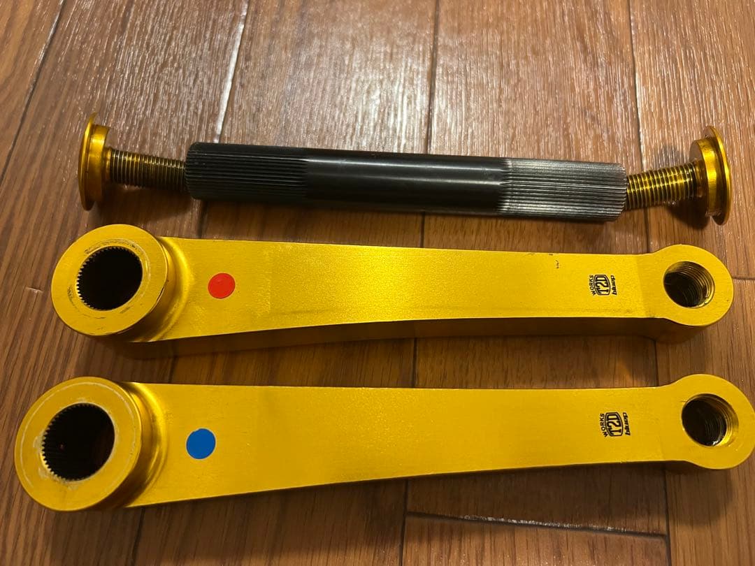 パーツ BMX PIST Trust GReddy 3pcs 165mm,gold