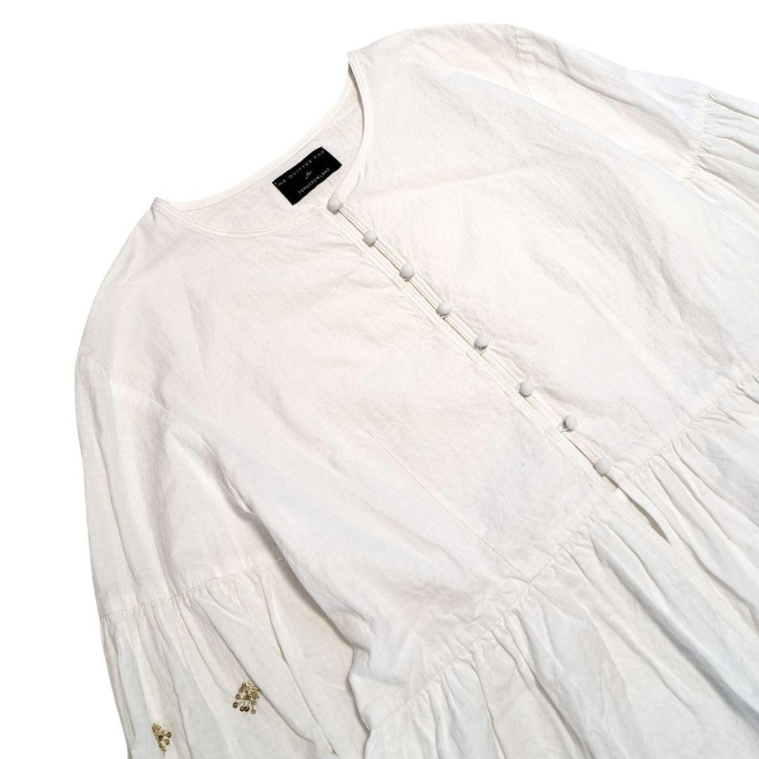 ヌキテパ TOMORROWLAND別注 スリーブビジューブラウス23SS 完売品