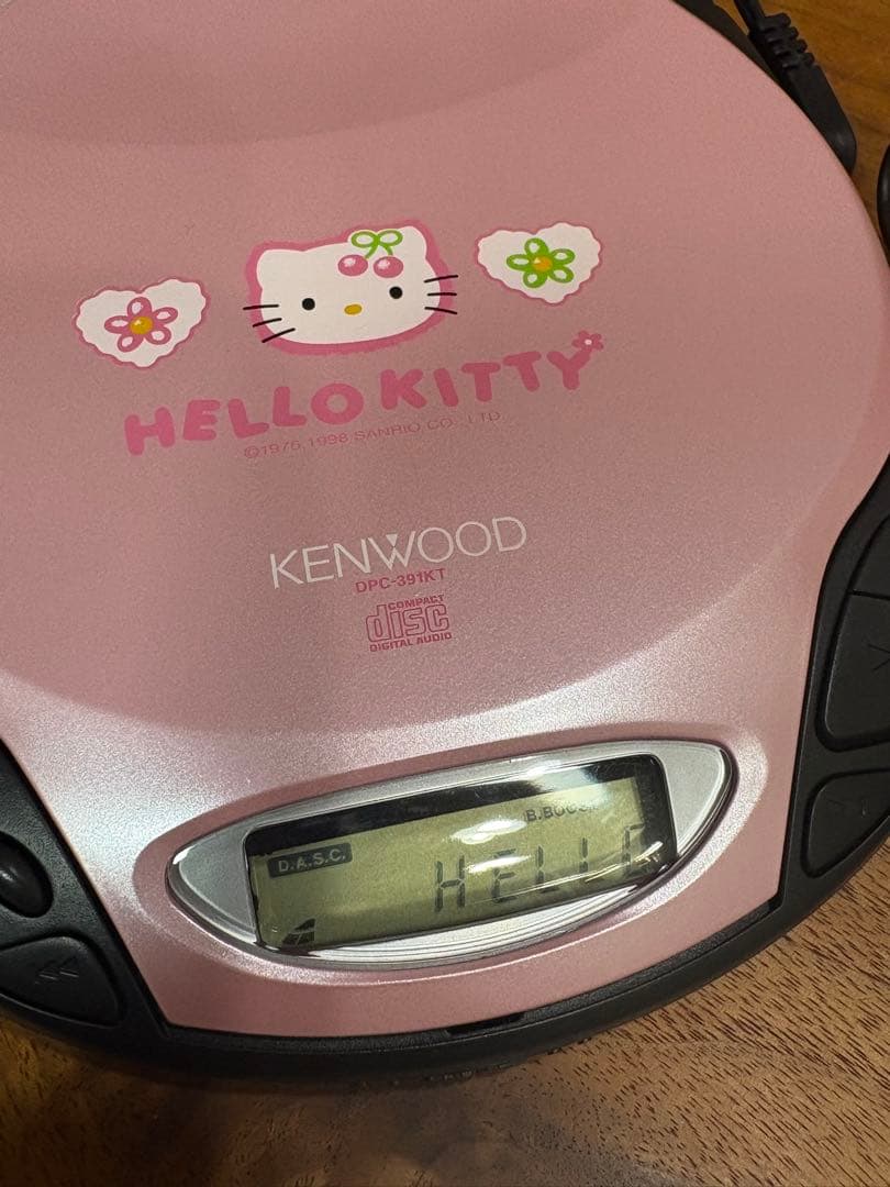 1998年☆新品KENWOOD HELLO KITTY ポータブルCDプレーヤー