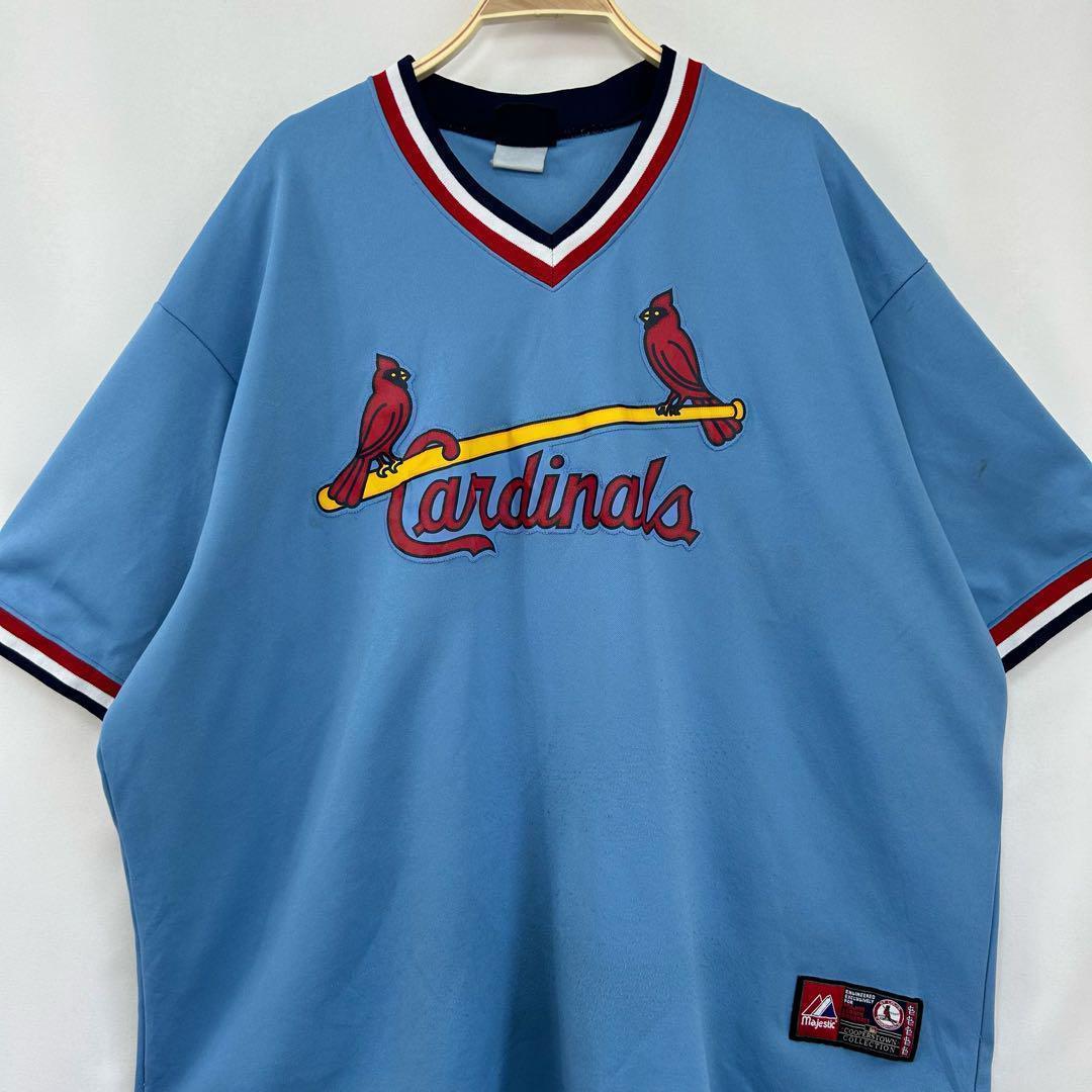 MLBカージナルス ゲームシャツ ベースボールシャツ ユニフォーム S44