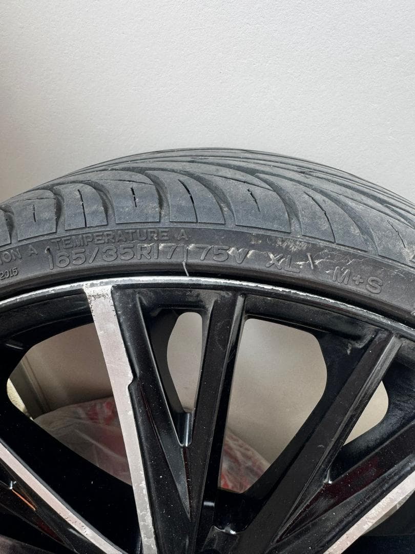 17インチ アルミホイール＋タイヤ4本セット 165/35R17 XL