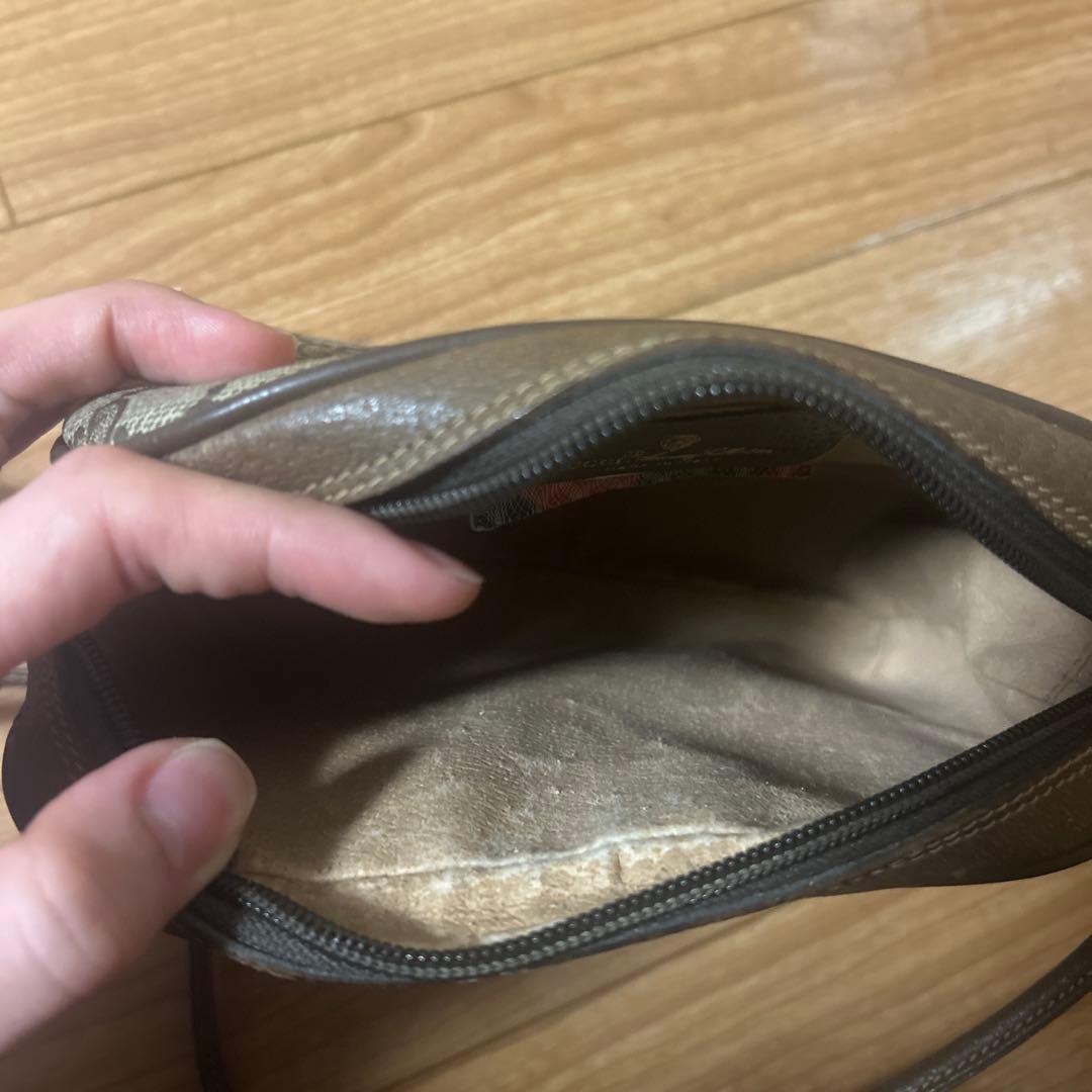 オールドグッチ GG 金具 レザー ショルダーバッグ シェリーライン