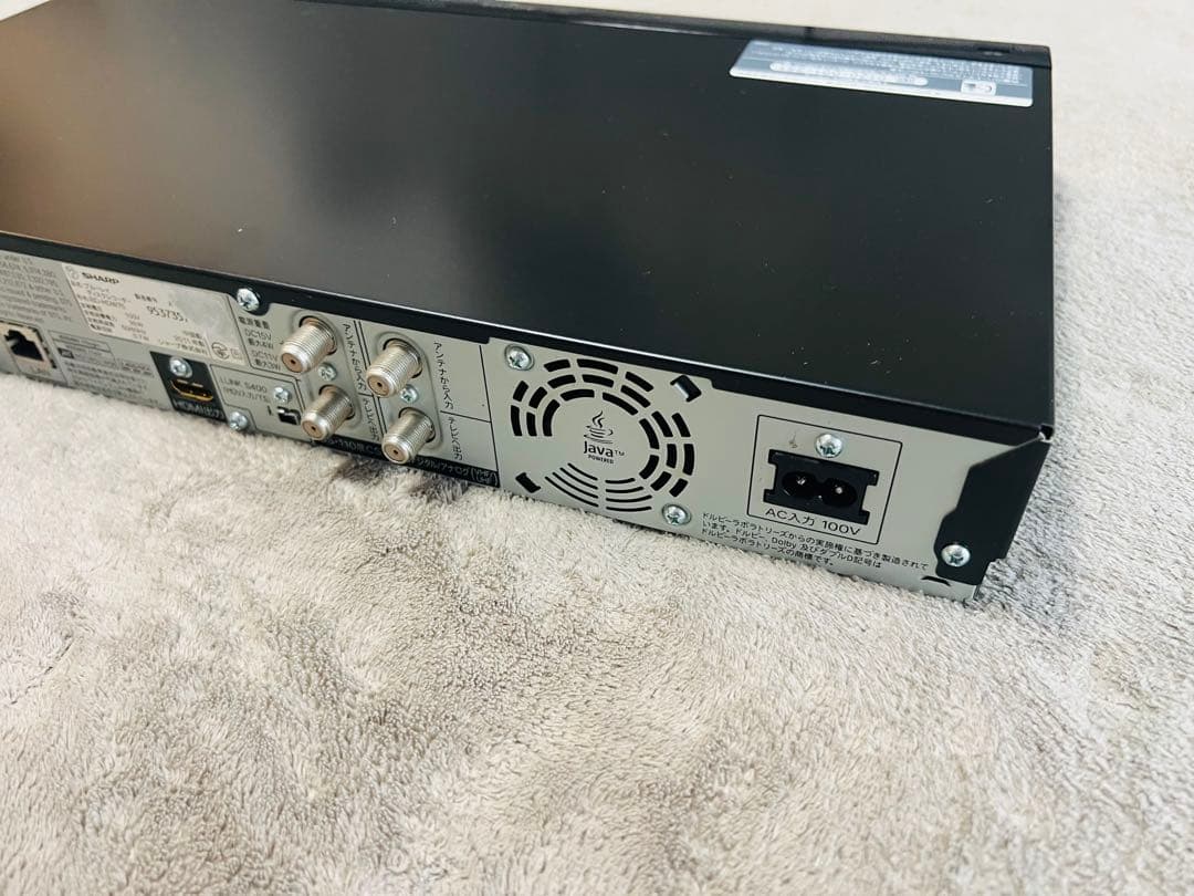 SHARP 3D ブルーレイレコーダーBD-HDW75