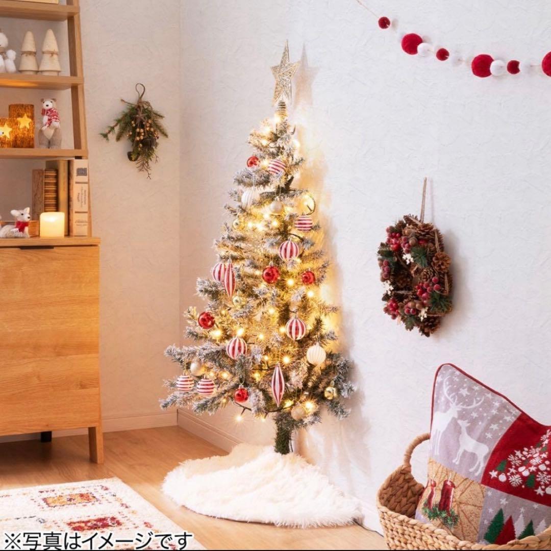 【ニトリ】クリスマスツリー　スノーツリー ハーフツリー 180cm ニトリ
