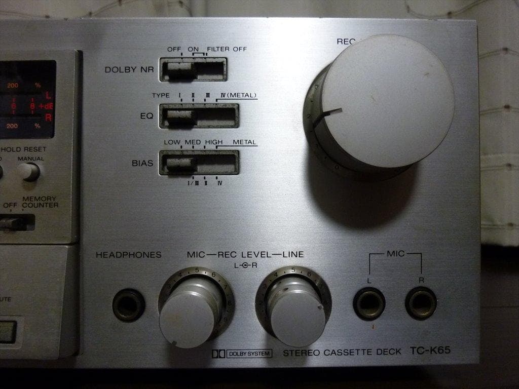 SONY ソニー カセットデッキ TC-K65 修理済 全機能動作 概ね美品