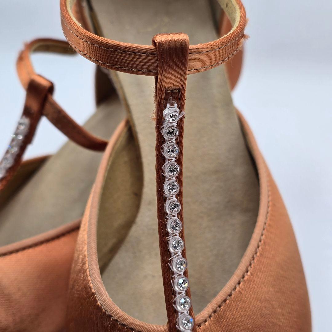 mm　セキネラテンシューズ 5.5cm W/B009F サテン ほぼ未使用