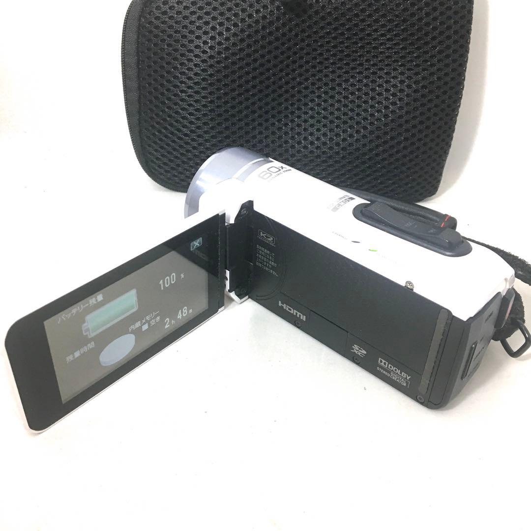 大容量内蔵バッテリーと内蔵32GBメモリー&SDカードで沢山記録