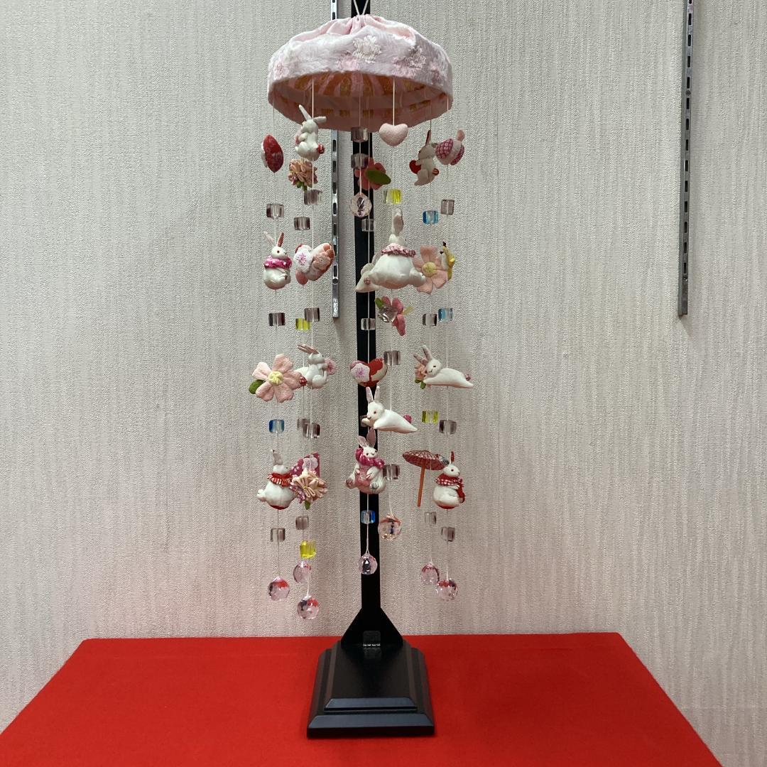 No.5 可愛いうさぎ吊るし飾り　雛人形つるし雛　雛祭りつるし飾　ひな人形