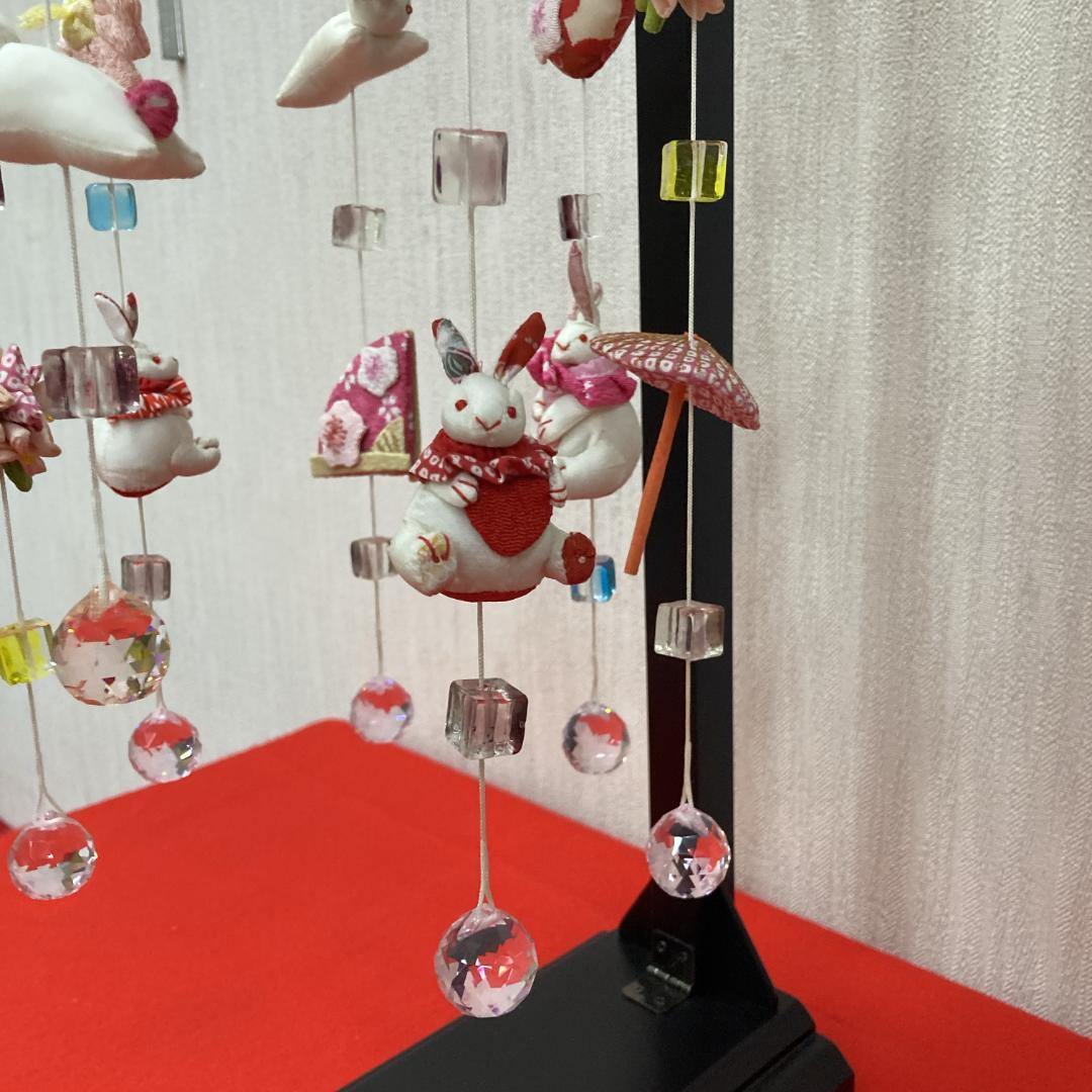 No.5 可愛いうさぎ吊るし飾り　雛人形つるし雛　雛祭りつるし飾　ひな人形
