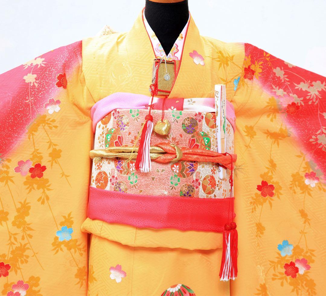 七五三7歳用四つ身着物箱背子セット