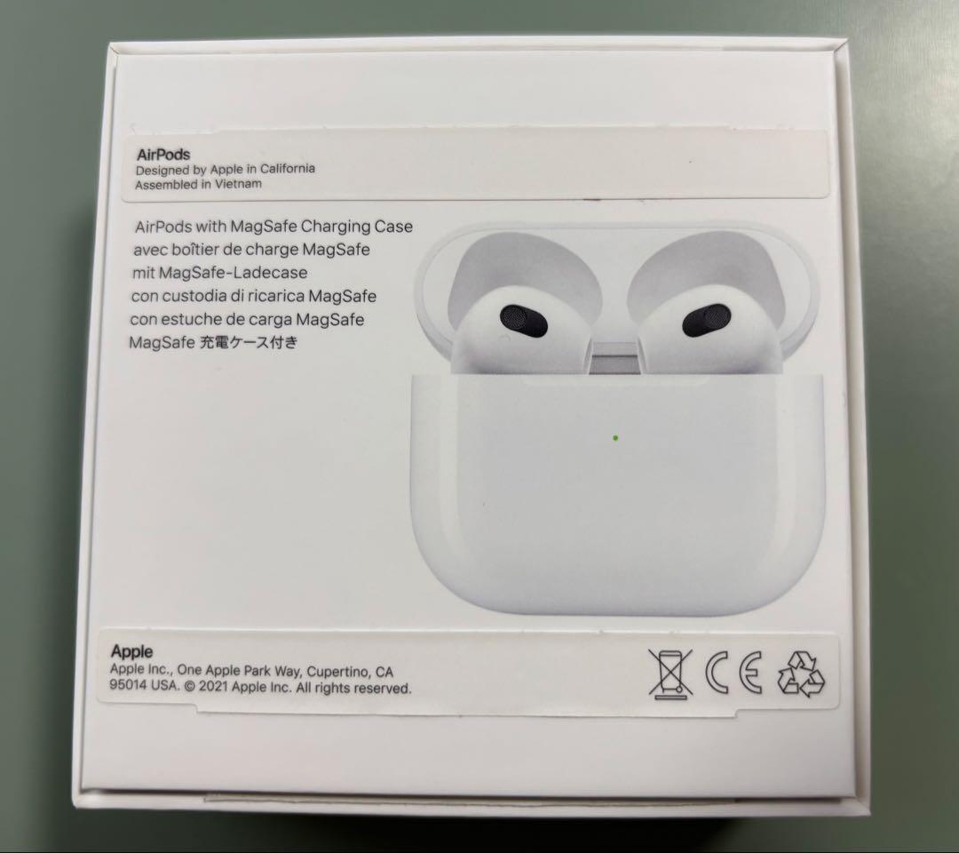 MagSafe充電ケース付きAirPods（第3世代）接続解除、リセット済み