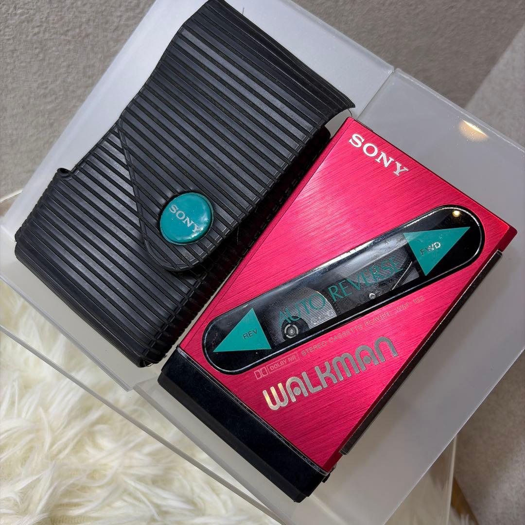 【希少】SONY ソニー WM-102 ウォークマン 純正ケース付
