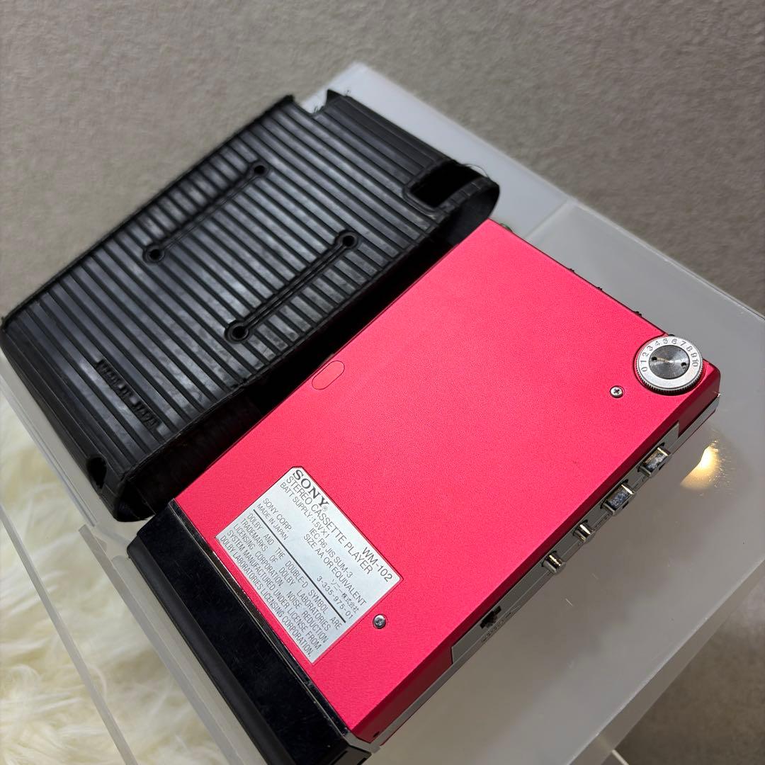 【希少】SONY ソニー WM-102 ウォークマン 純正ケース付