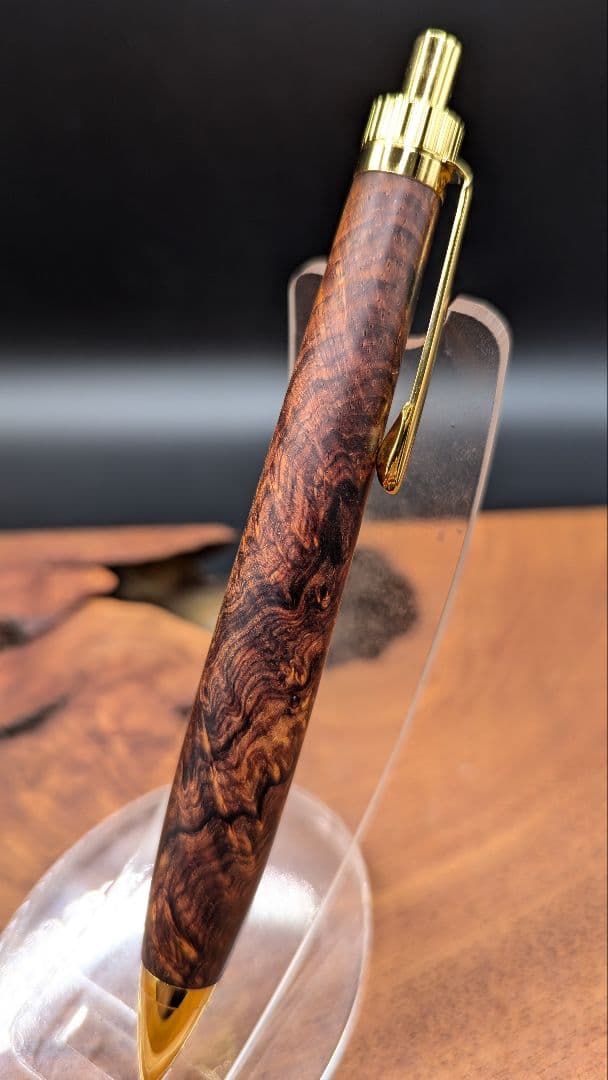 639超極上　ココボロ　瘤杢　木軸シャーペン　ボールペン