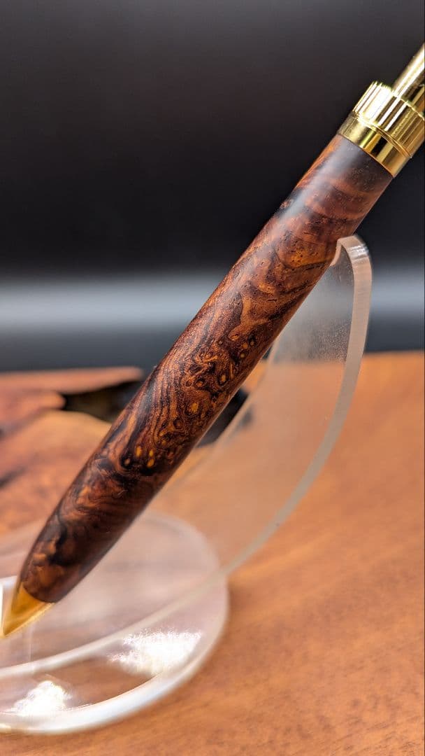 639超極上　ココボロ　瘤杢　木軸シャーペン　ボールペン