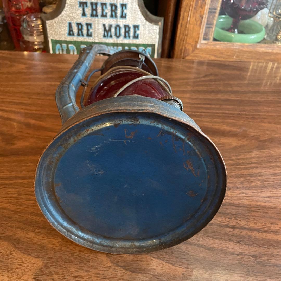 希少品！1900〜20年代〜デイツDIETZ 赤ガラスランタンUSA製ビンテージ