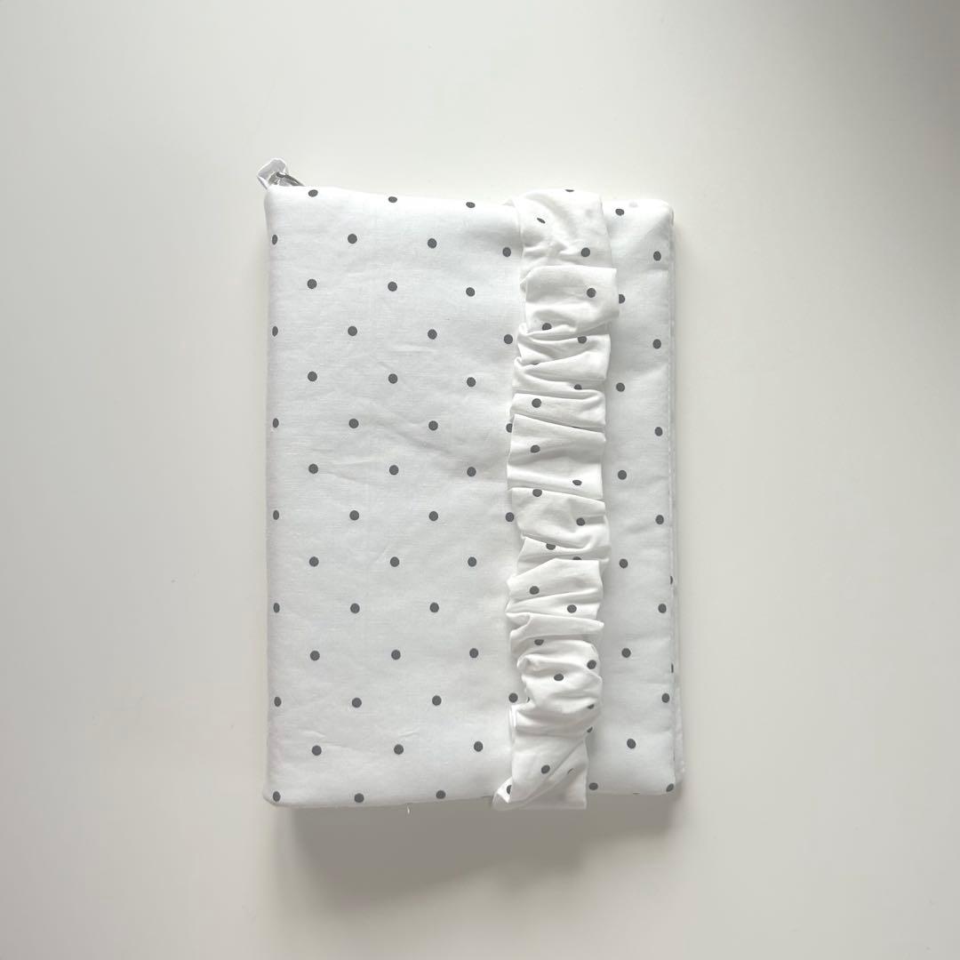 韓国 貯金 A6バインダー バインダーカバー黒ドット