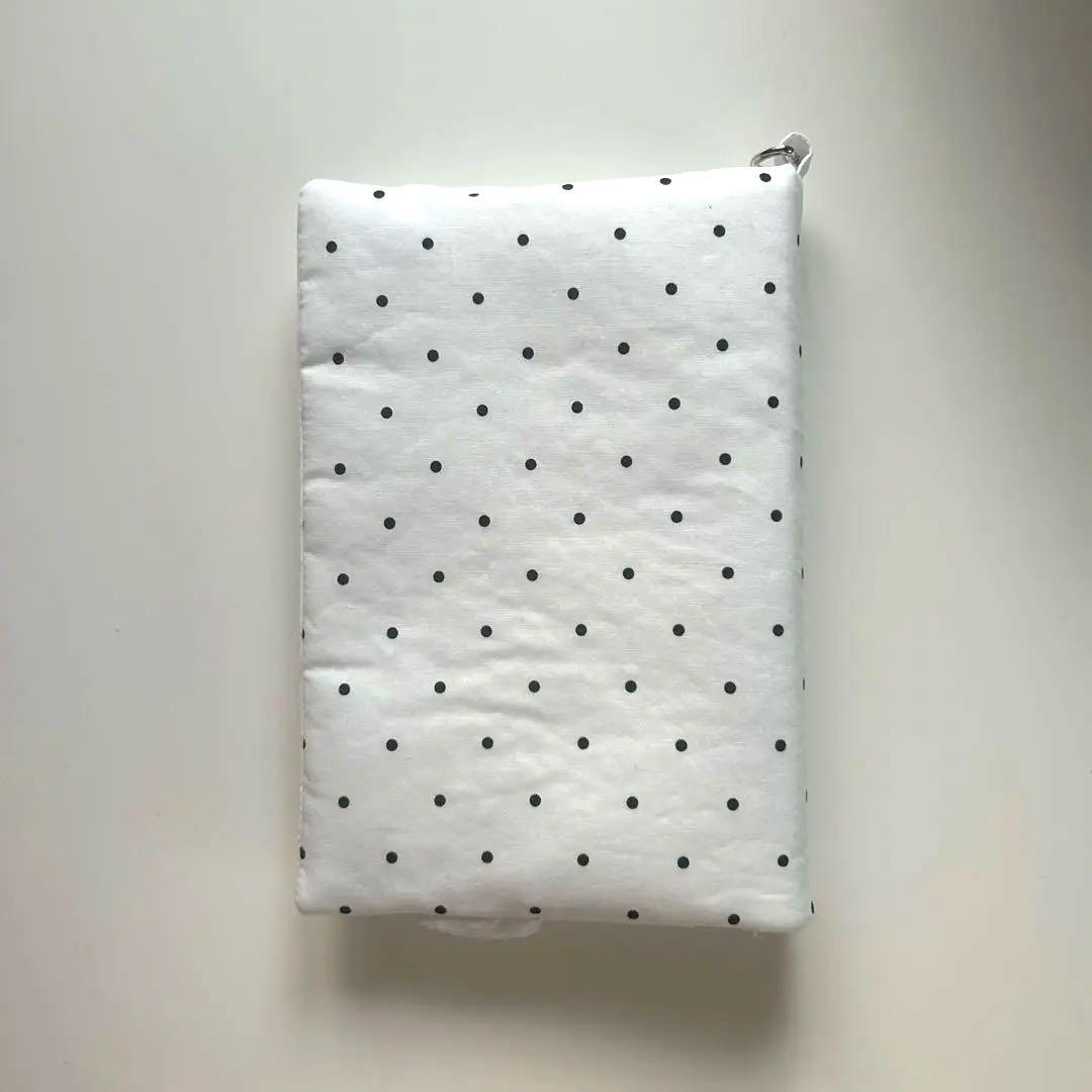 韓国 貯金 A6バインダー バインダーカバー黒ドット