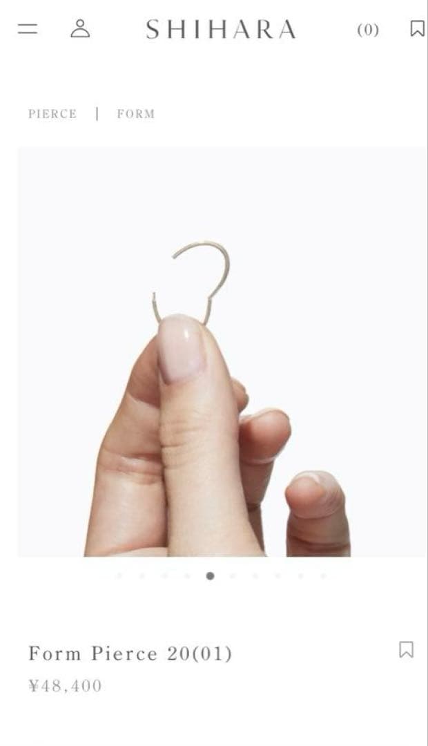 アクセサリー SHIHARA Form Pierce 20(01)