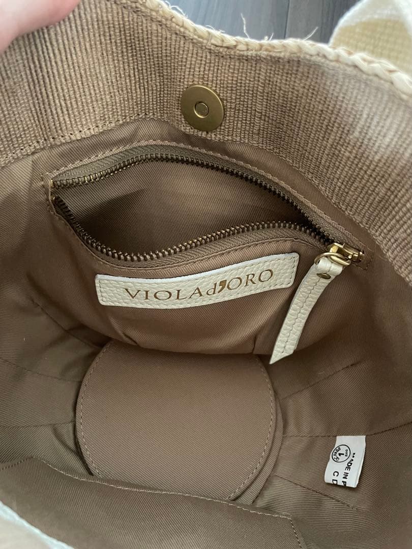 【美品】VIOLAd'ORO かごバッグ