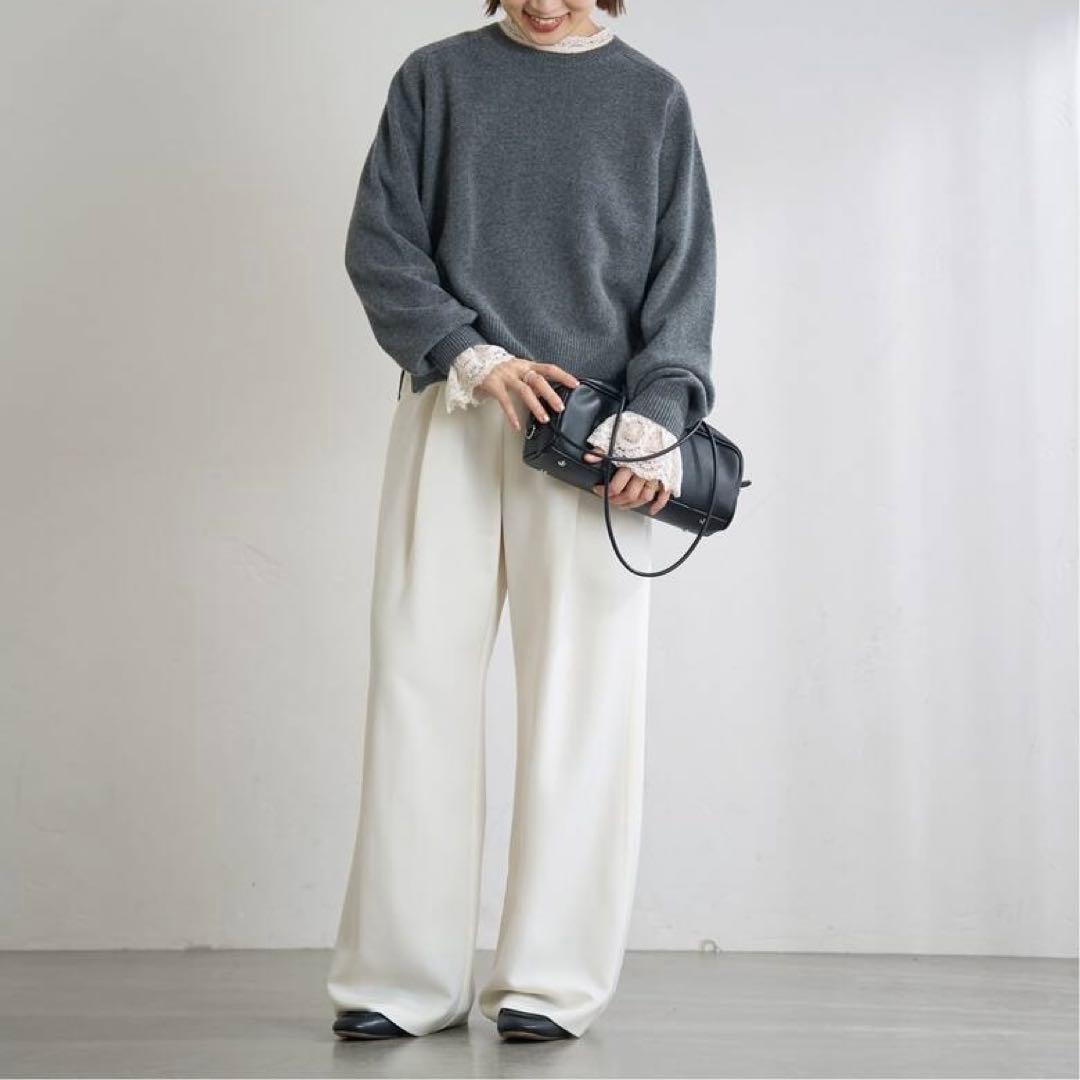 【IENA】リーフレースブラウス